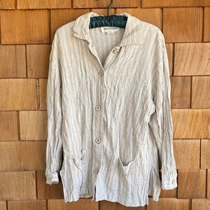 Norton McNaughton Tan and Beige shirt